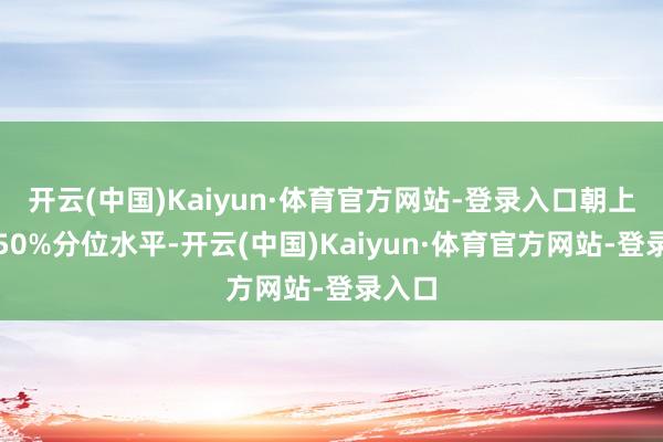 开云(中国)Kaiyun·体育官方网站-登录入口朝上历史50%分位水平-开云(中国)Kaiyun·体育官方网站-登录入口